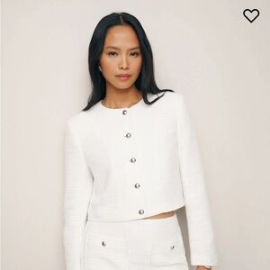 NWT Reformation Trista Jacket in White